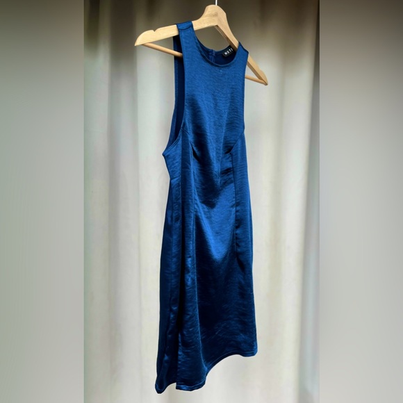 Motel Rocks Satin Slit Mini Dress - Picture 1 of 12